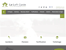 Tablet Screenshot of loftcanin.com